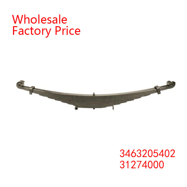 3463205402，31274000 Heavy Duty Vehicle Front Axle Leaf Spring Wholesale for MERCEDES BENZ