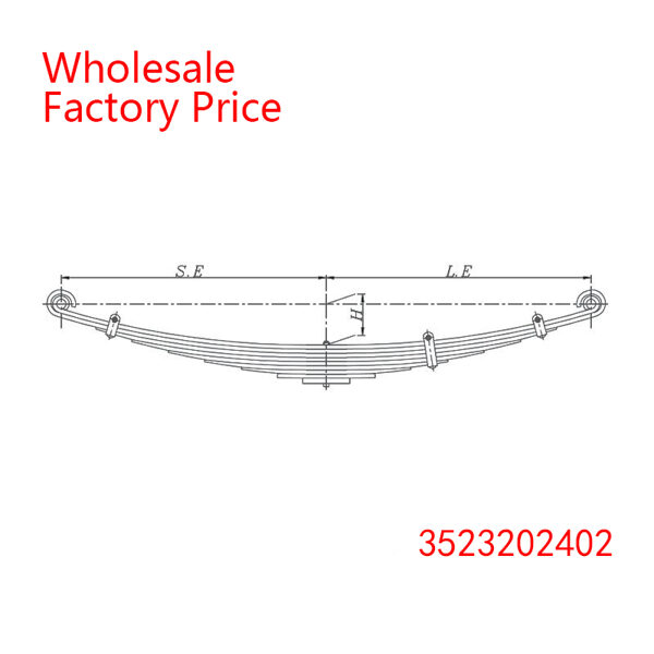 3523202402 Medium Duty Vehicle  Front Axle Leaf Spring Wholesale for MERCEDES BENZ