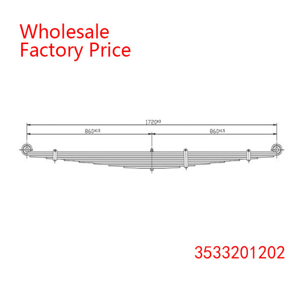 3533201202 Medium Duty Vehicle Front wheel spring arm wholesalel for Mercedes Benz 