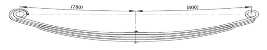 MERCEDES Rear spring 33804000 For MRC.41-40/48 2.D Wholesale