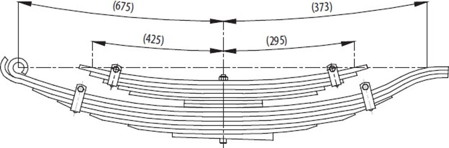 Rear Spring and Helper Spring for ISUZU NPR 3D BG.(12,5T)