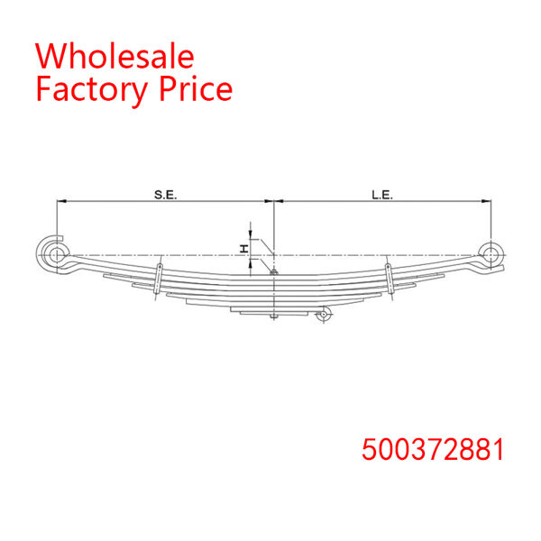 500372881 500307747 98474344 504353909 Heavy Duty Vehicle Front Axle Leaf Spring for IVECO