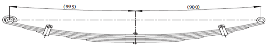 Rear Spring 257903 for VOLVO FH 16