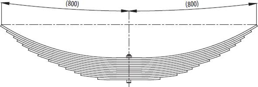 Rear Spring 52RS000510/52RS000510 for BMC PRO 832 (TRS)