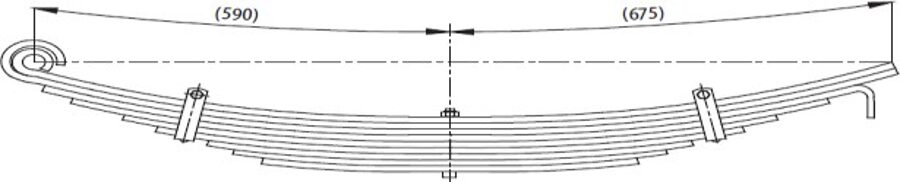 Rear Spring 52RS001819 for BMC PRO 624 YM