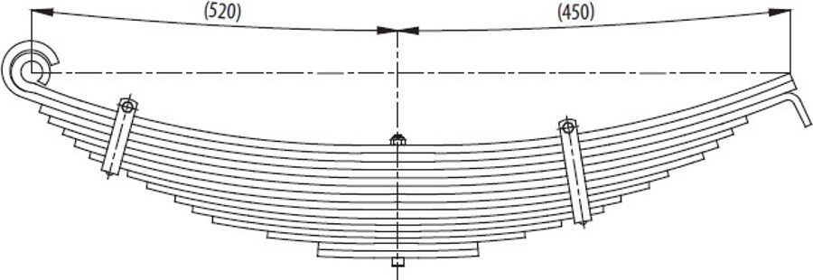 Rear Spring 52RS012732 for BMC PRO 522