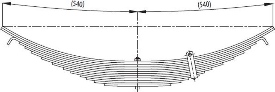 Additional axle 52RS012733 for BMC PRO 522