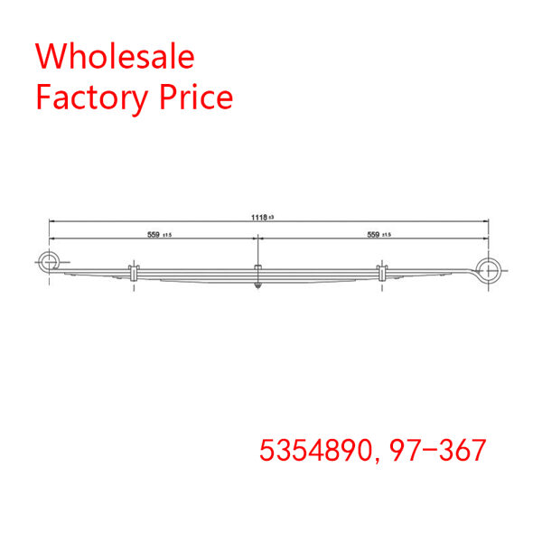 5354890, 97-367 Light Duty Vehicle Front Axle Leaf Spring Wholesale for Jeep