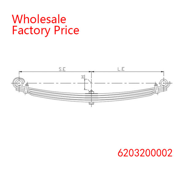 6203200002 Heavy Duty Vehicle Front Axle Leaf Spring Wholesale for MERCEDES BENZ