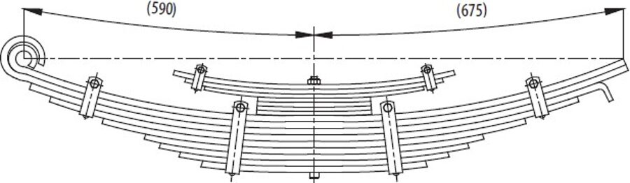 Rear and Helper Spring 7K98151/7K98151 for BMC PRO 822-617
