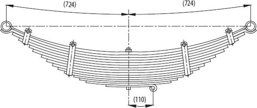 Front Spring 7M99640/7K55374/7K99640 for BMC FATIH 162-25