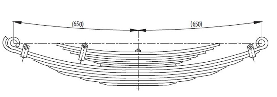 Rear Spring and Helper Spring for ISUZU 700P