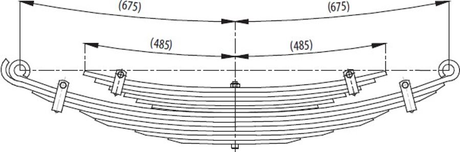 Rear Spring and Helper Spring for ISUZU NQR 70