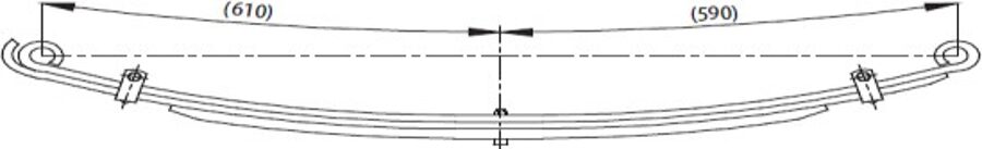 Rear Spring for ISUZU NKR 55 Ç.TEK.
