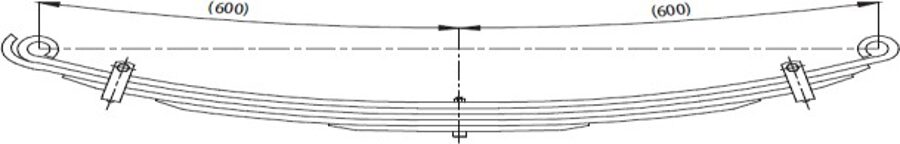 Rear Spring for ISUZU NKR 55 T.TEK.