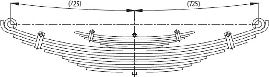 Rear and Helper Spring for BMC FATIH 105 08