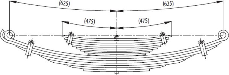 Rear Spring and Helper Spring for ISUZU 100P