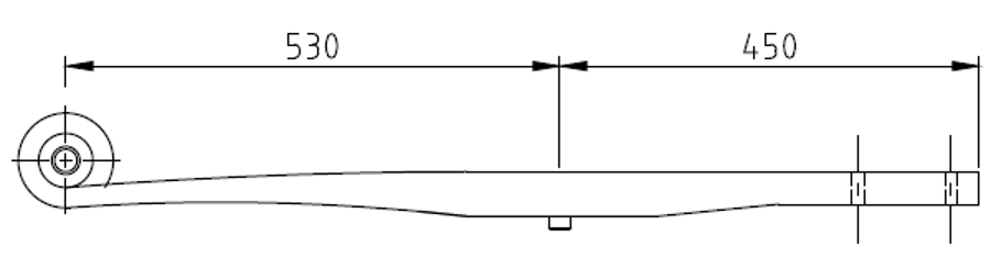 Rear Trailer Spring 21227324 for ROR