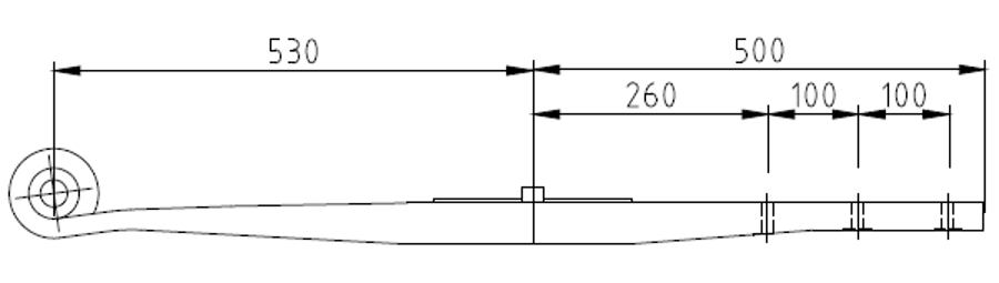 Rear Trailer Spring for SAMRO