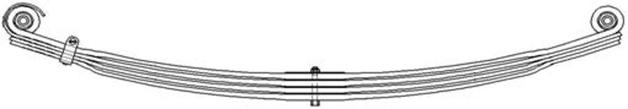 Rear Spring 257655 for VOLVO