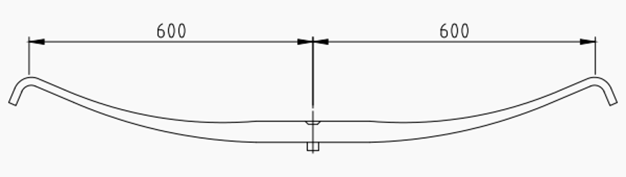 Trailer Rear Spring 21200891 for ROR