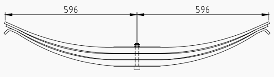 Trailer Rear Spring 21214067 for ROR