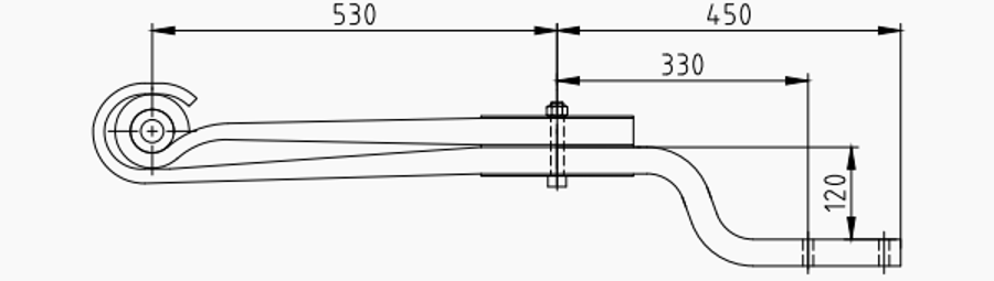 Trailer Rear Spring 21221324 for ROR