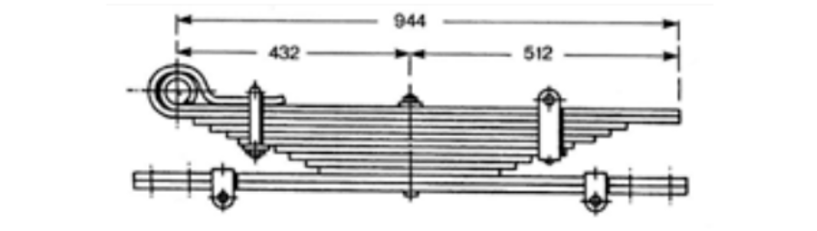 Rear Spring 4688583 for FIAT