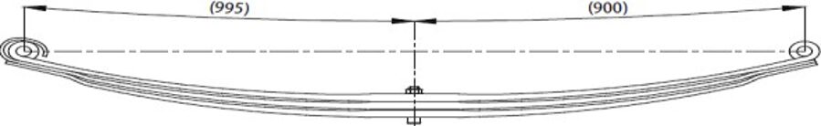 Rear Spring 257903 for VOLVO FH 16