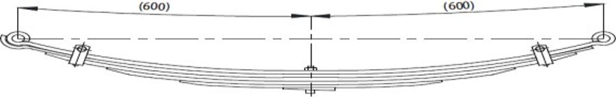 Front Spring MK383731 for TEMSA FUSO 839 3,5T