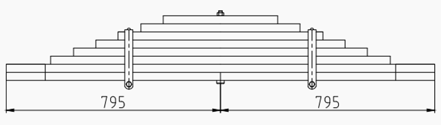 Rear Spring 1547824 for SCANIA 