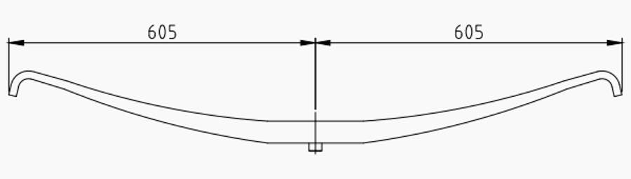 Trailer Rear Spring UJA0113 for FREUHAUF