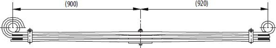 Rear Spring 16C03/03524AA for OTOKAR SULTAN S/C