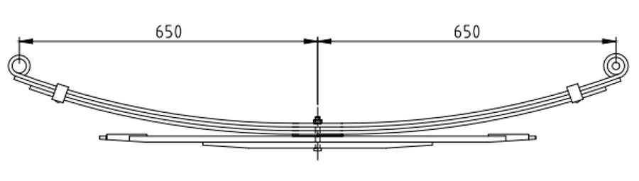 Rear Spring 4478130 for FIAT