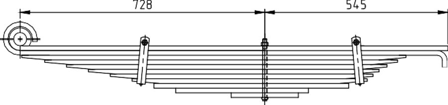 Rear Spring 90CT5560BA for FORD