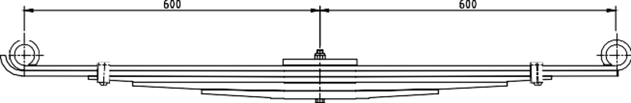 Rear Spring 8970335051 for ISUZU