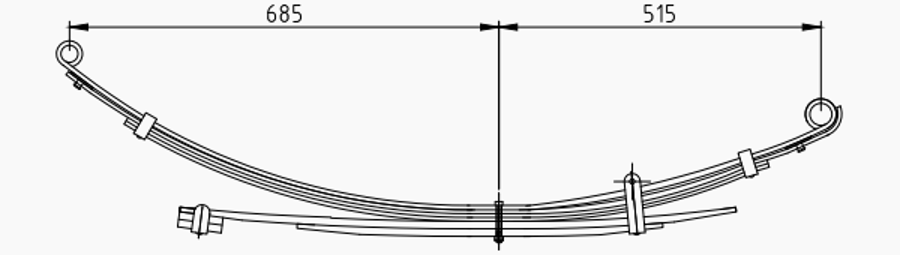 Rear Spring MR448147 for MITSUBISHI