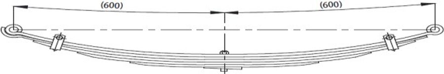 Front Spring MK383751 for TEMSA FUSO 859 7,5T