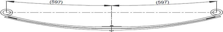 Rear Spring 51RS700722 for BMC LEVEND M111 (LEV 3.0)