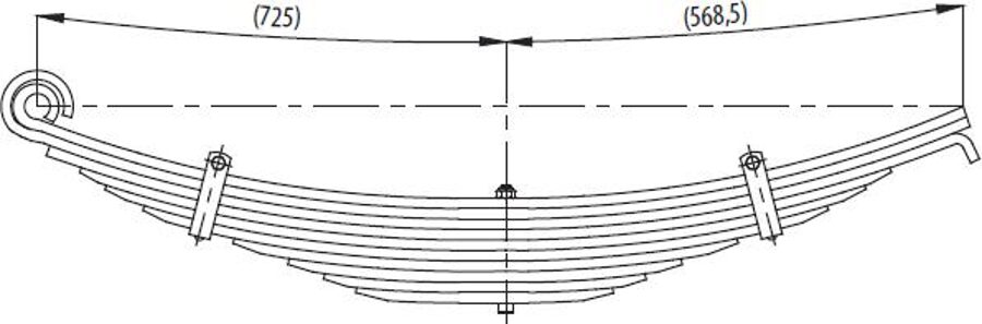 Rear Spring A375320010500 for MERCEDES 25 23 AXOR K Wholesale