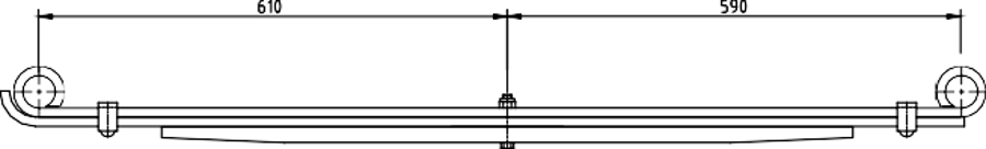 Rear Spring 8970334881 for ISUZU