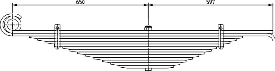 Rear Spring 500340194 for IVECO