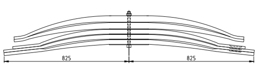 Rear Spring 81434026605 81434026606 81434026607 81434026642 for MAN