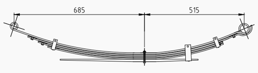 Rear Spring MR992595 4150A095 4150A094 for MITSUBISHI