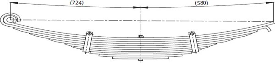 Rear Spring for FORD CARGO 2524/2530