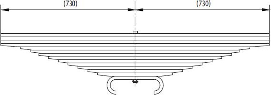 Rear Spring 42121640 for IVECO 380E/420