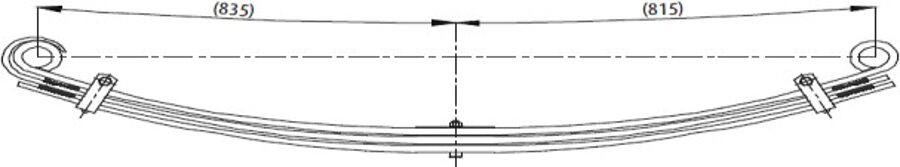 Front Spring 100x30 for VOLVO FL10 93.81