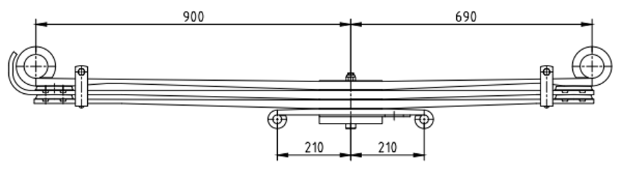 Front Spring 81434026102 for MAN