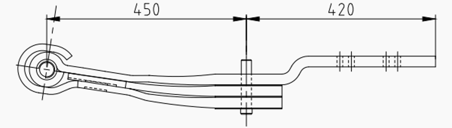 Rear Spring 1324469 1369020 1378271 1800017 1369020 for SCANIA 