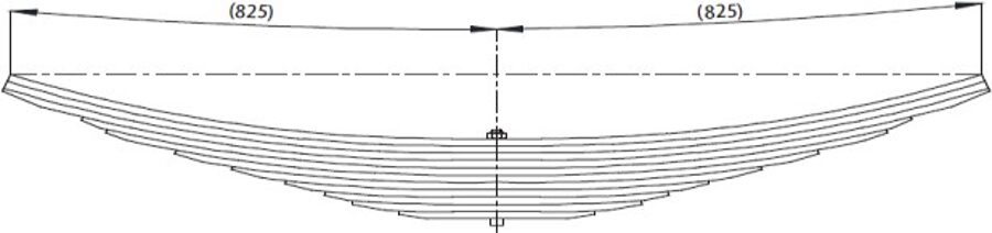  Rear Spring 81434006867/81434006867 for MAN 33 372